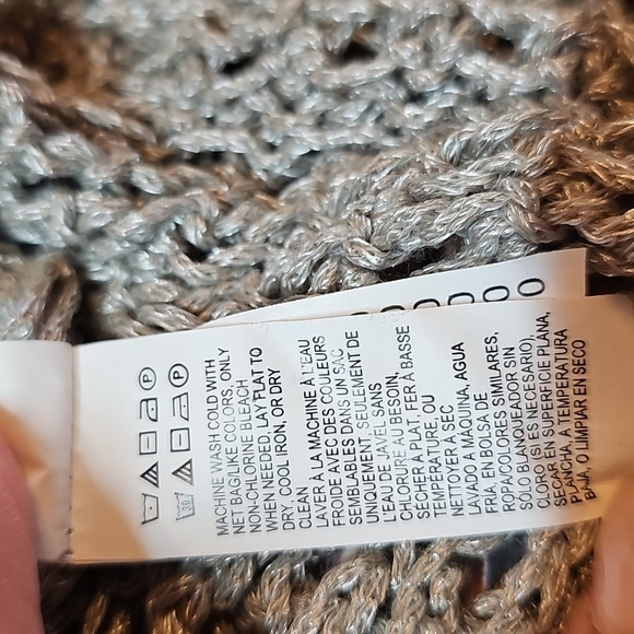 NEW LUCKY BRAND OLIVE GREEN OPEN KNIT LONG SLEEVE PULLOVER SWEATER - Picture 14 of 14